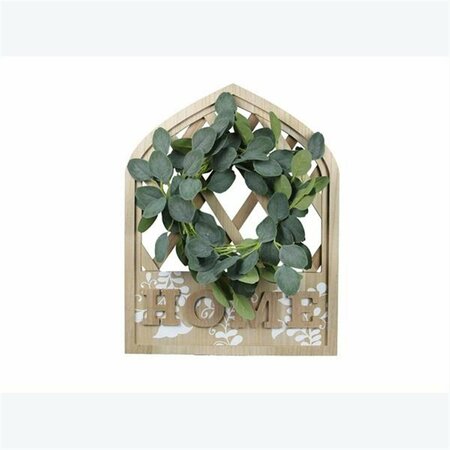 YOUNGS 3D Home Wood Lattice & Artificial Wreath 21108
